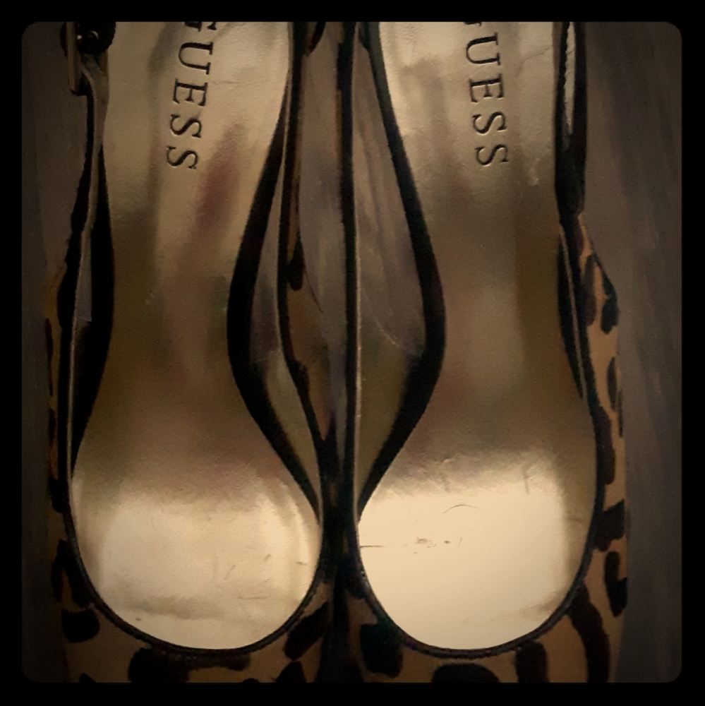 GUESS Super Sexy Raw Hide Animal Print Stilettos